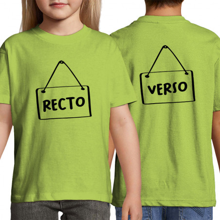 T-shirt enfant "Recto Verso"