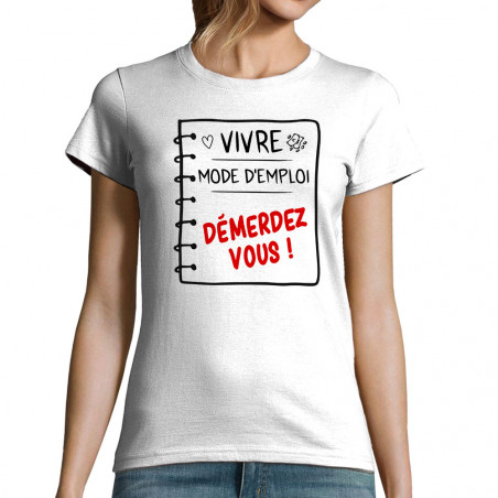 T-shirt femme "Vivre mode...