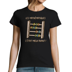 T-shirt femme noir Les mathématiques (Gondrax,Humour,Slogans Débiles)