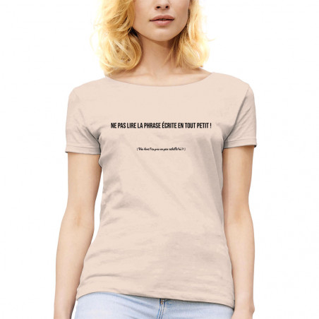 T-shirt femme col large "Ne...