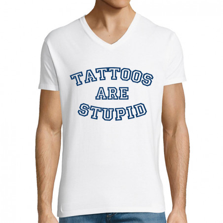 T-shirt homme col V "Tattos...