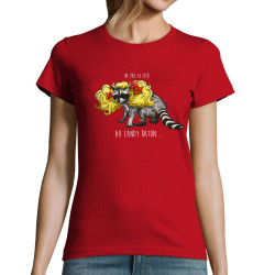 T-shirt femme rouge Candy Raton (Mr Mouton,Animaux,Humour)