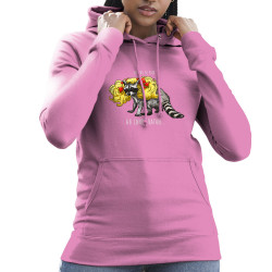 Sweat femme à capuche rose Candy Raton (Mr Mouton,Animaux,Humour)