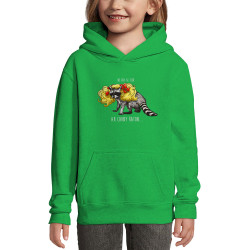 Sweat enfant à capuche vert prairie Candy Raton (Mr Mouton,Animaux,Humour)
