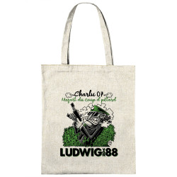 Sac shopping en toile naturel Charlu 07 (Ludwig Von 88,Laul)