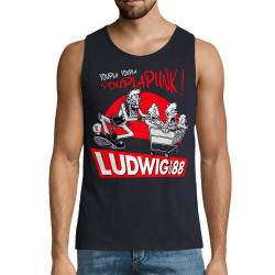 Débardeur homme bleu marine Youplapunk (Ludwig Von 88,Rock & Punk,Laul)