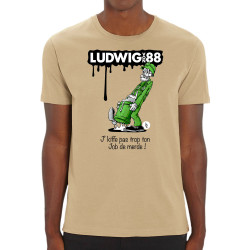 T-shirt homme coton bio naturel Job de merde (Ludwig Von 88,Rock & Punk,Laul)