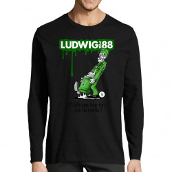 T-shirt homme manches longues noir Job de merde (Ludwig Von 88,Rock & Punk,Laul)