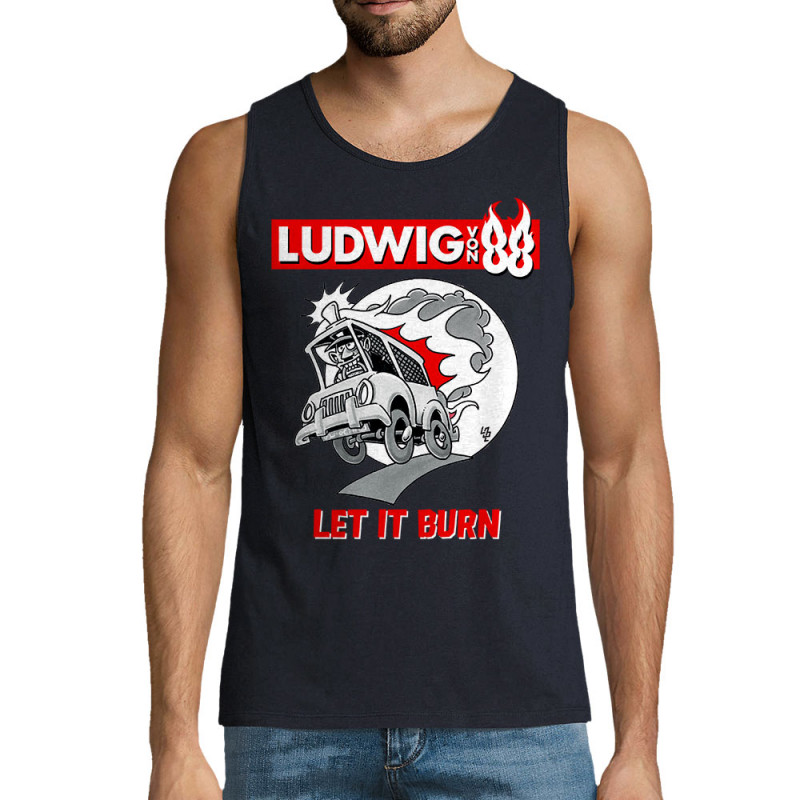 Débardeur homme bleu marine Let It Burn (Ludwig Von 88,Rock & Punk,Laul)
