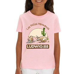 T-shirt enfant coton bio rose clair Los pollos hermanos (Ludwig Von 88,Rock & Punk,Laul)