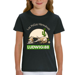 T-shirt enfant coton bio noir Los pollos hermanos (Ludwig Von 88,Rock & Punk,Laul)