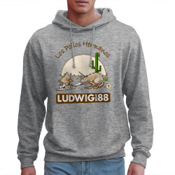 Sweat homme à capuche gris chiné Los pollos hermanos (Ludwig Von 88,Rock & Punk,Laul)