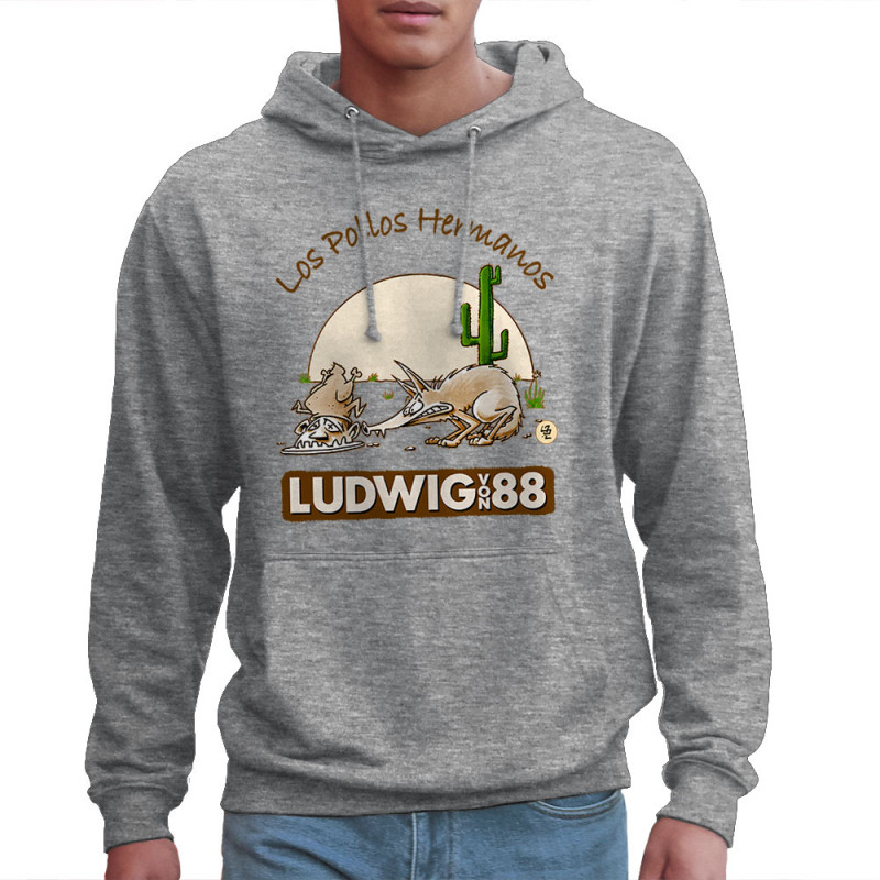 Sweat homme à capuche gris chiné Los pollos hermanos (Ludwig Von 88,Rock & Punk,Laul)