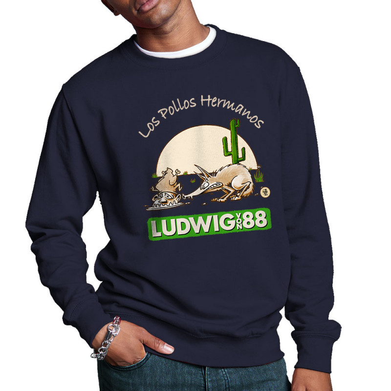 Sweat homme col rond bleu marine Los pollos hermanos (Ludwig Von 88,Rock & Punk,Laul)