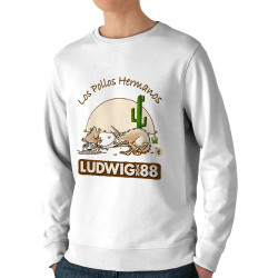 Sweat homme bio col rond blanc Los pollos hermanos (Ludwig Von 88,Rock & Punk,Laul)