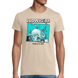 T-shirt homme coton bio naturel Voisin Voisine - Music is so nice (Ludwig Von 88,Rock & Punk)