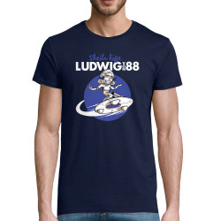 T-shirt homme coton bio bleu marine Sheila kiffe ludwig von 88 (Ludwig Von 88,Rock & Punk)
