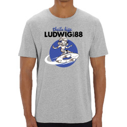 T-shirt homme coton bio gris chiné Sheila kiffe ludwig von 88 (Ludwig Von 88,Rock & Punk)