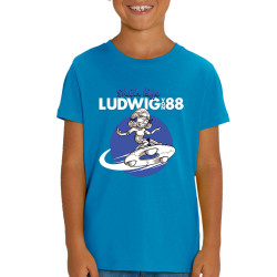 T-shirt enfant coton bio bleu azur Sheila kiffe ludwig von 88 (Ludwig Von 88,Rock & Punk)
