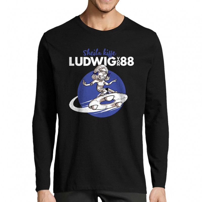 T-shirt homme manches longues noir Sheila kiffe ludwig von 88 (Ludwig Von 88,Rock & Punk)