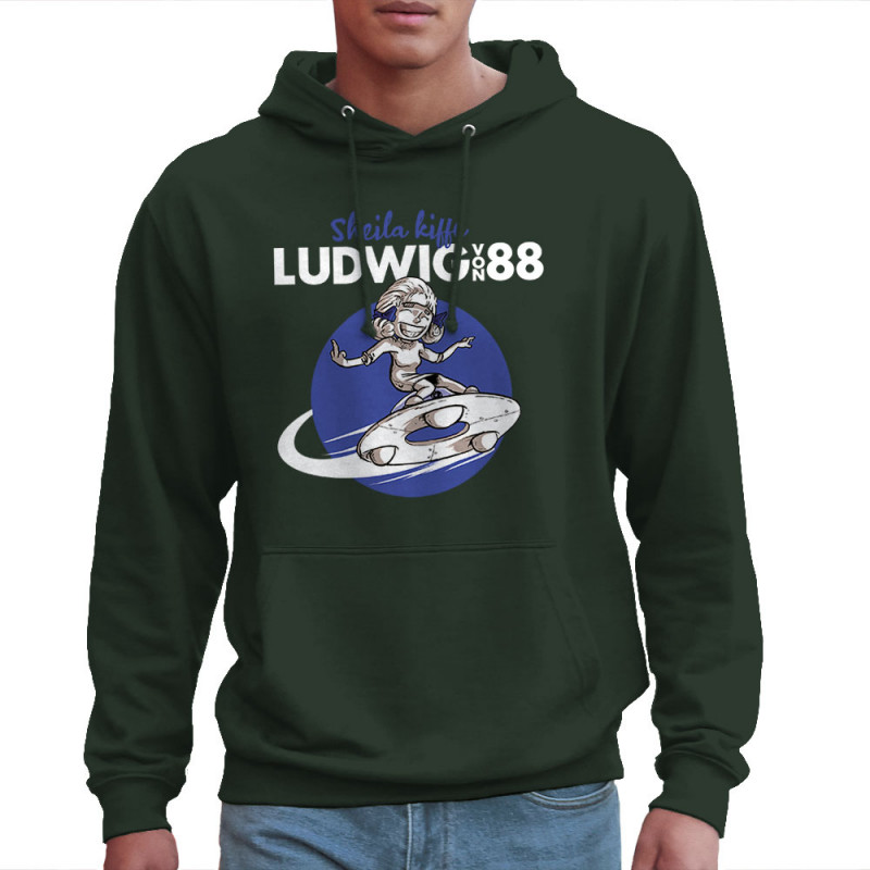 Sweat homme à capuche vert foncé Sheila kiffe ludwig von 88 (Ludwig Von 88,Rock & Punk)