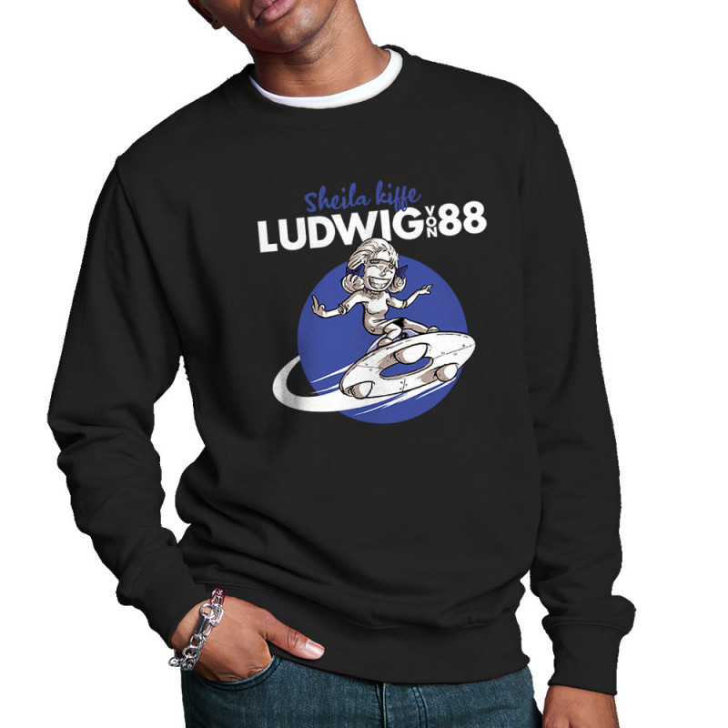Sweat homme col rond noir Sheila kiffe ludwig von 88 (Ludwig Von 88,Rock & Punk)