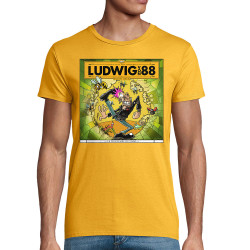 T-shirt homme coton bio jaune Le printemps du pogo (Ludwig Von 88,Rock & Punk,Laul)