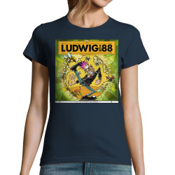 T-shirt femme bleu marine Le printemps du pogo (Ludwig Von 88,Rock & Punk,Laul)