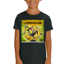 T-shirt enfant coton bio noir Le printemps du pogo (Ludwig Von 88,Rock & Punk,Laul)