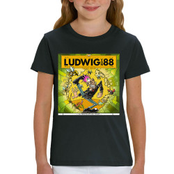 T-shirt enfant coton bio noir Le printemps du pogo (Ludwig Von 88,Rock & Punk,Laul)