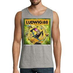 Débardeur homme gris chiné Le printemps du pogo (Ludwig Von 88,Rock & Punk,Laul)