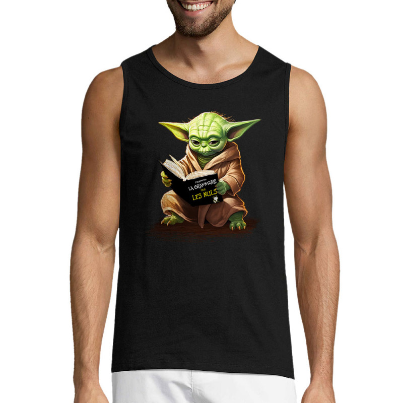 Débardeur homme noir Yoda pour les nuls (Gondrax,Films/Séries,Humour,Star Wars)