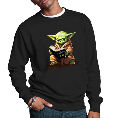 Sweat homme col rond "Yoda...