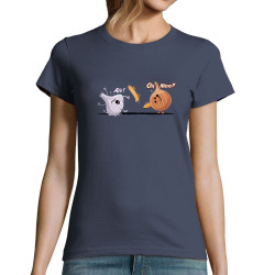 T-shirt femme bleu denim aïe oh nion (Skurg,Fruits & Légumes,Humour,Skate)
