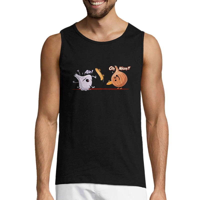 Débardeur homme noir aïe oh nion (Skurg,Fruits & Légumes,Humour,Skate)