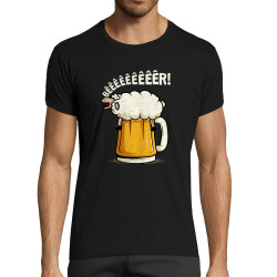 T-shirt homme fit noir Beeeer mouton (Le Duc,Alcool,Animaux)