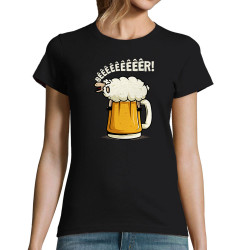 T-shirt femme noir Beeeer mouton (Le Duc,Alcool,Animaux)
