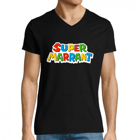 T-shirt homme col V "Super...