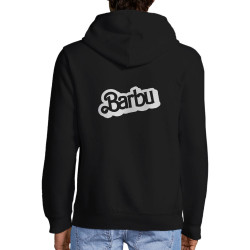 Sweat homme à capuche zippé noir barbu (Gondrax,Humour,Détournements)