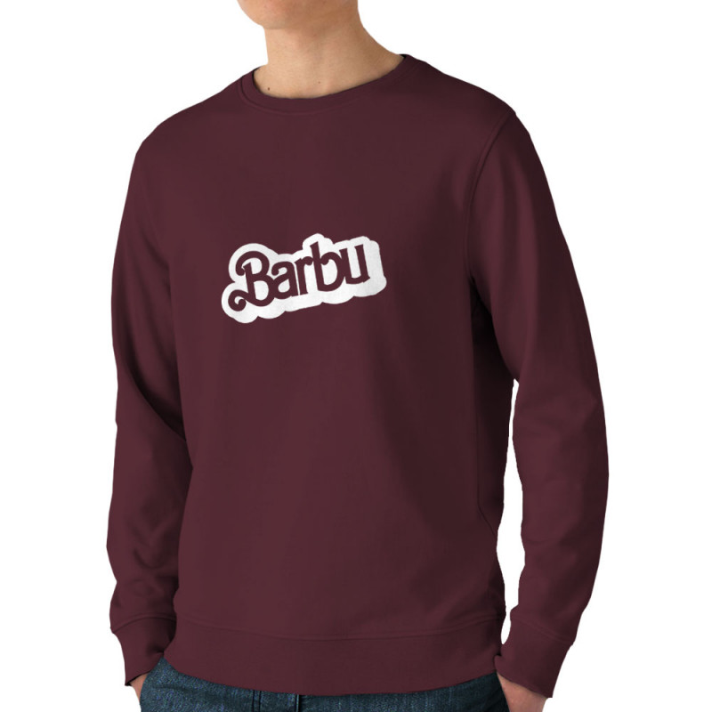Sweat homme bio col rond bordeaux barbu (Gondrax,Humour,Détournements)