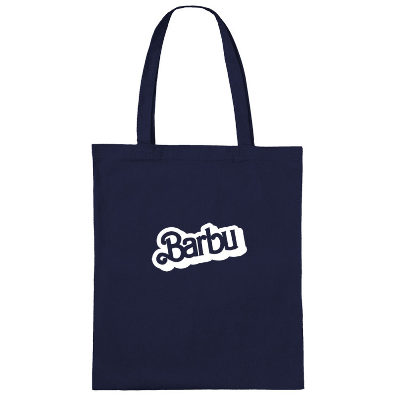 Sac shopping en toile bleu marine barbu (Gondrax,Humour,Détournements)