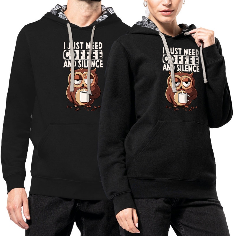 Sweat capuche à motifs unisexe noir et têtes de mort mexicaines Just need coffee (Le Duc,Fruits & Légumes,Animaux)