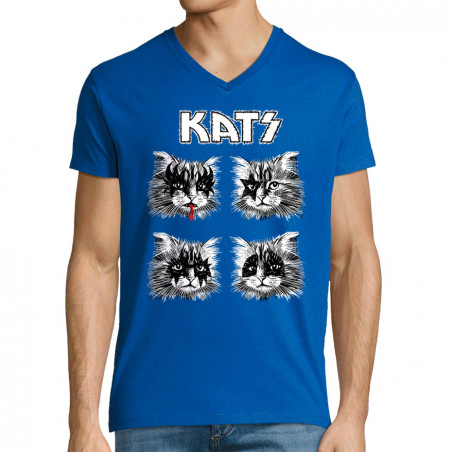 T-shirt homme col V "Kats -...