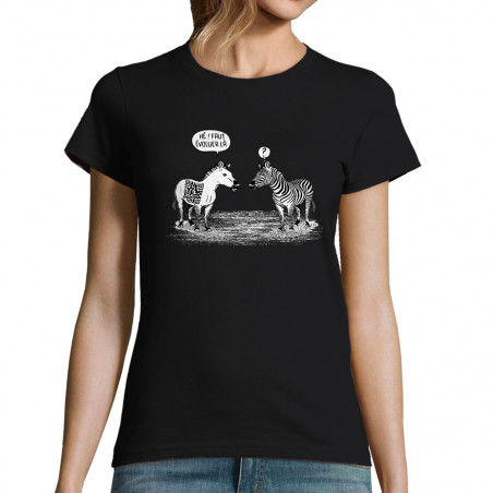 T-shirt femme "Zèbres...