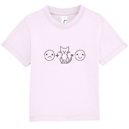 T-shirt bébé "Chat plus...