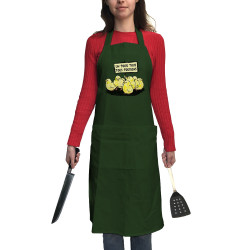 Tablier unisexe vert bouteillle Un pour tous Tous poussins (Gondrax,Animaux,Slogans Débiles)
