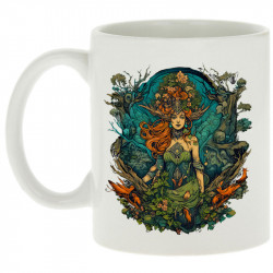 Mug blanc Nature Queen (Ecologie,Ethnique)