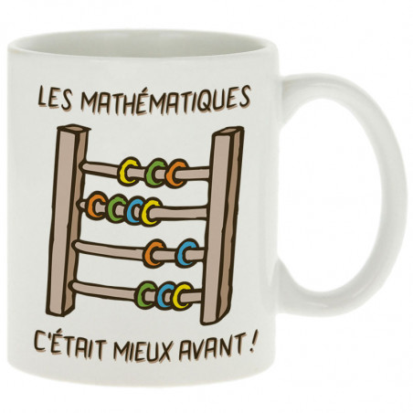 Mug blanc Les mathématiques (Gondrax,Humour,Slogans Débiles)
