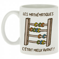 Mug blanc Les mathématiques (Gondrax,Humour,Slogans Débiles)