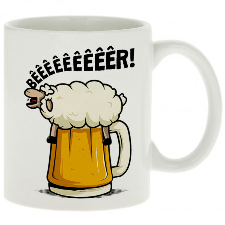 Mug blanc Beeeer mouton (Le Duc,Alcool,Animaux)